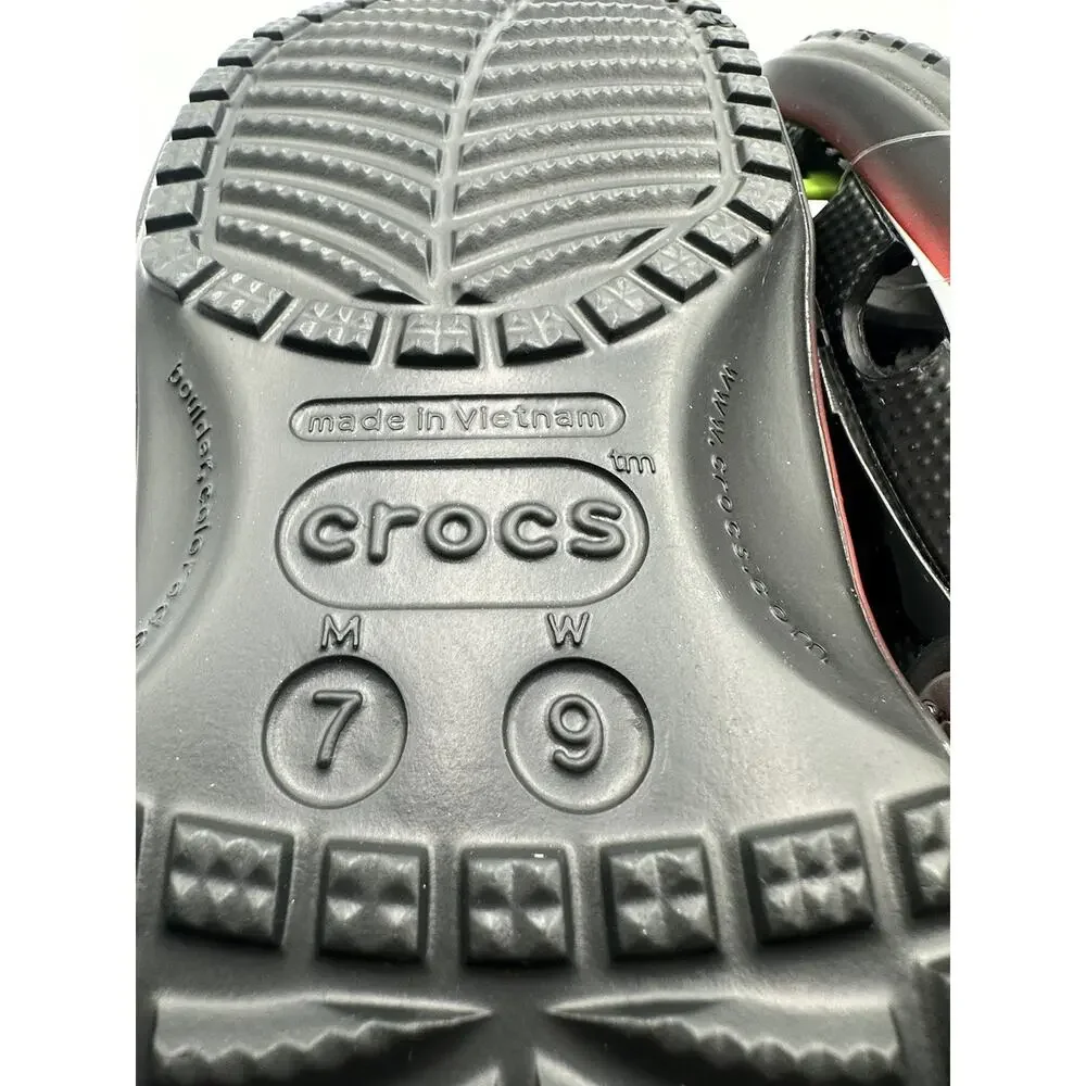 Mens Sz 7 Star Wars Crocs Darth Vader Classic Clog Wmns 9 - Black 211774-90H
